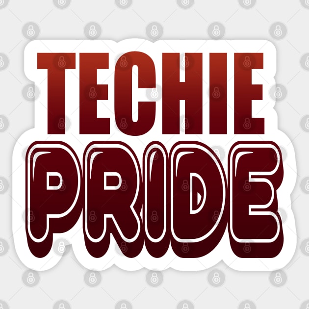 Techie Pride Sticker by Sketchyleigh